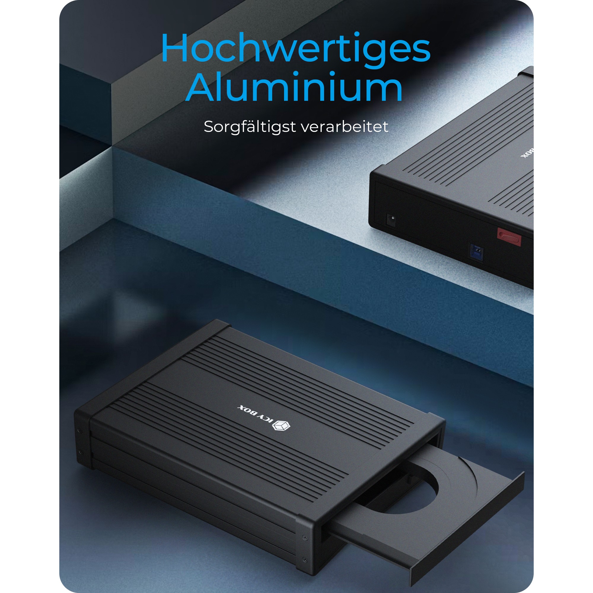Kučište za skladištenje RAIDSONIC Icy Box (1x 5,25" USB 3.2)-8