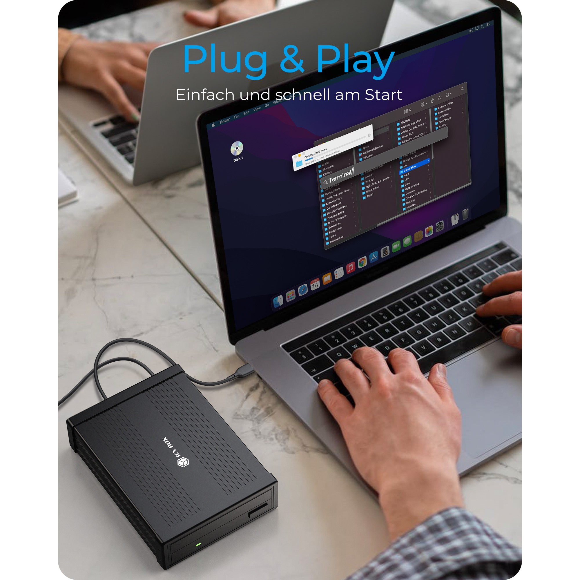 Kučište za skladištenje RAIDSONIC Icy Box (1x 5,25" USB 3.2)-12