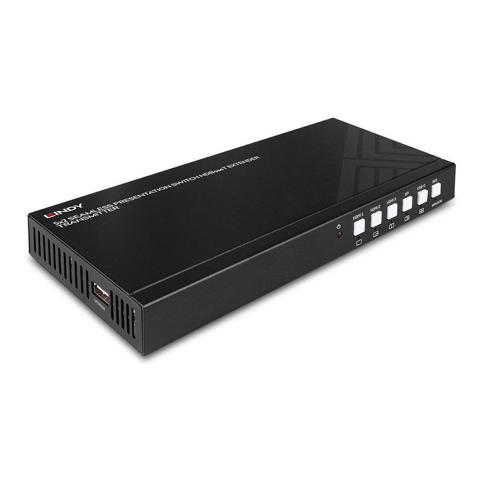 LINDY 38338 5-portni HDBaseT prezenter (4K@60Hz, 70m, PoC, Multiview)-4