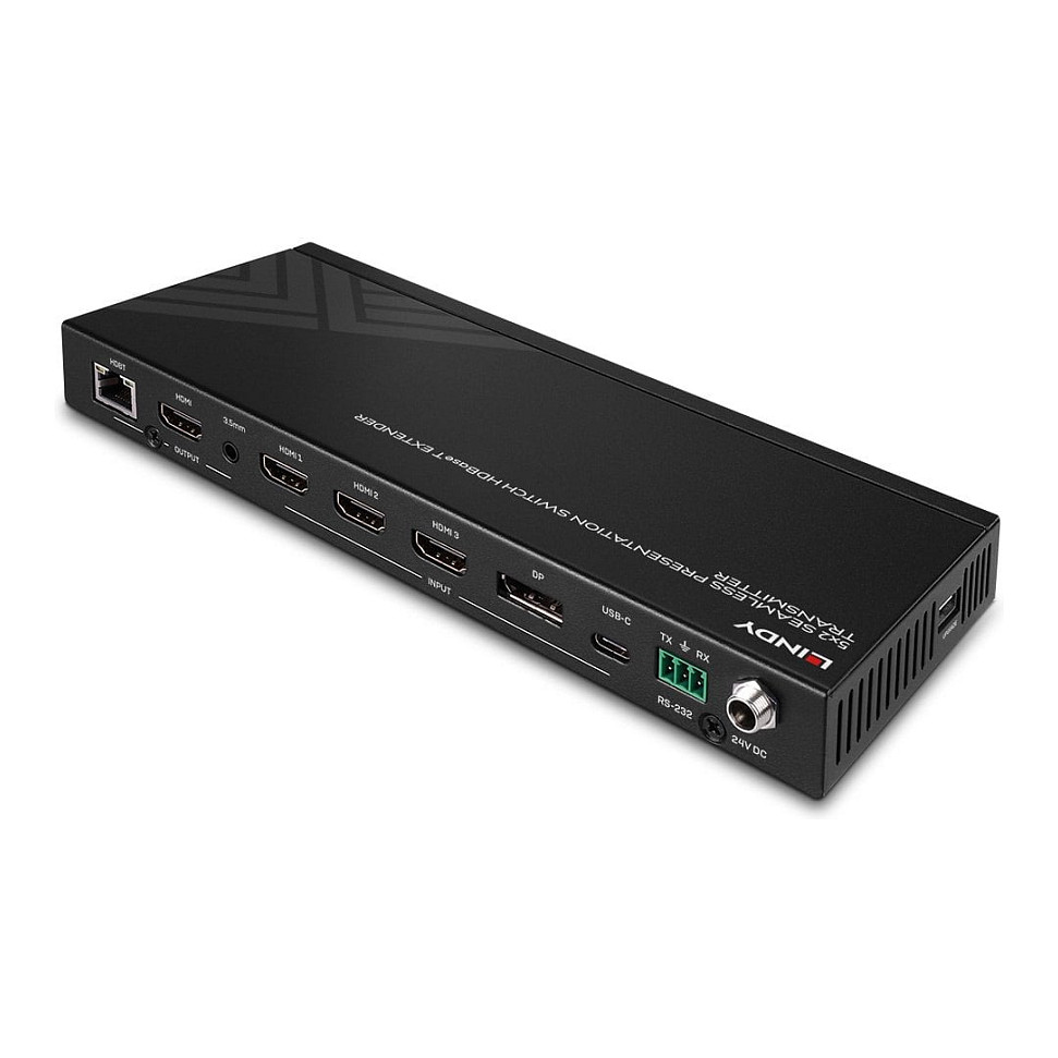 LINDY 38338 5-portni HDBaseT prezenter (4K@60Hz, 70m, PoC, Multiview)-6
