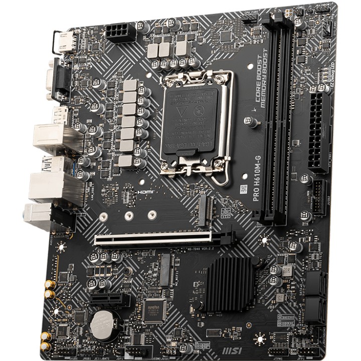 Matična ploča MSI PRO H610M-G DDR5 (socket LGA 1700, Micro ATX, Intel H610, DDR5)-5