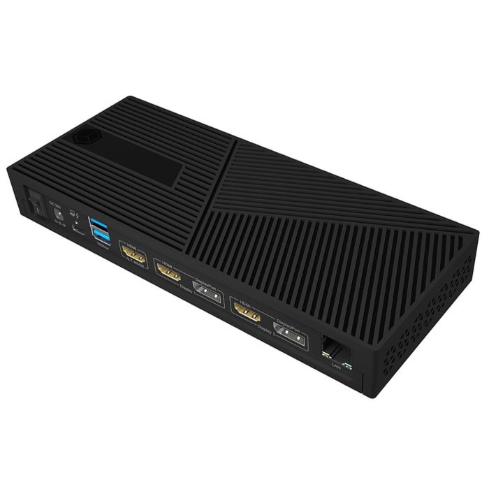 Docking stanica ICY BOX IB-DK2246AC (USB-C 3.2 Gen 2 / Thunderbolt 3 / Thunderbolt 4, 3 x HDMI, 2 x DP, GigE)-4