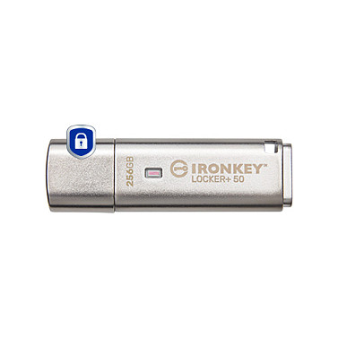USB FLASH DRIVE KINGSTON IronKey Locker+ 50 (256 GB, AES hardverska enkripcija, TAA compliant)-1