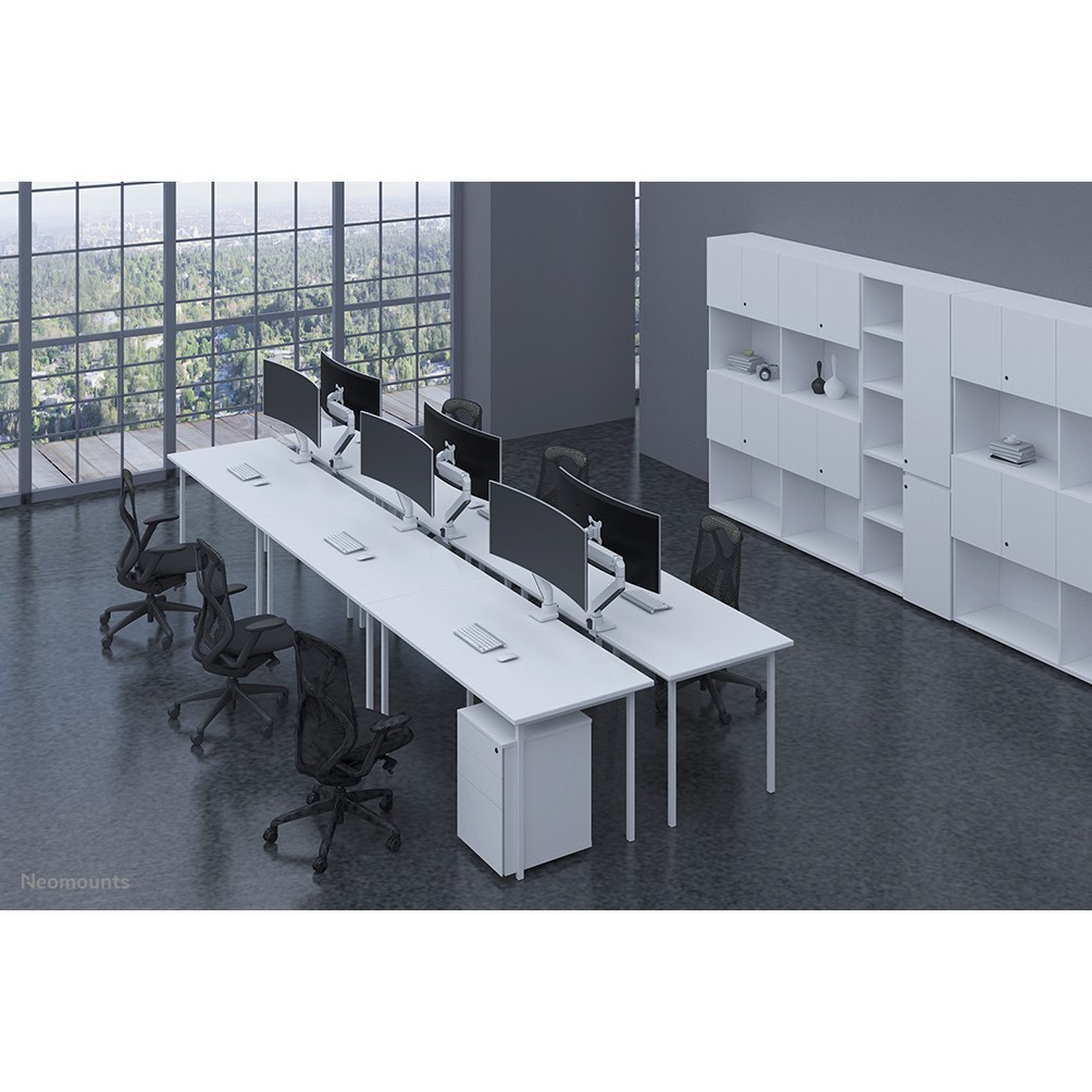 Stolni nosač za monitor NEOMOUNTS NM-D775WHITE (10"-49", do 18kg, VESA, bijeli)-6