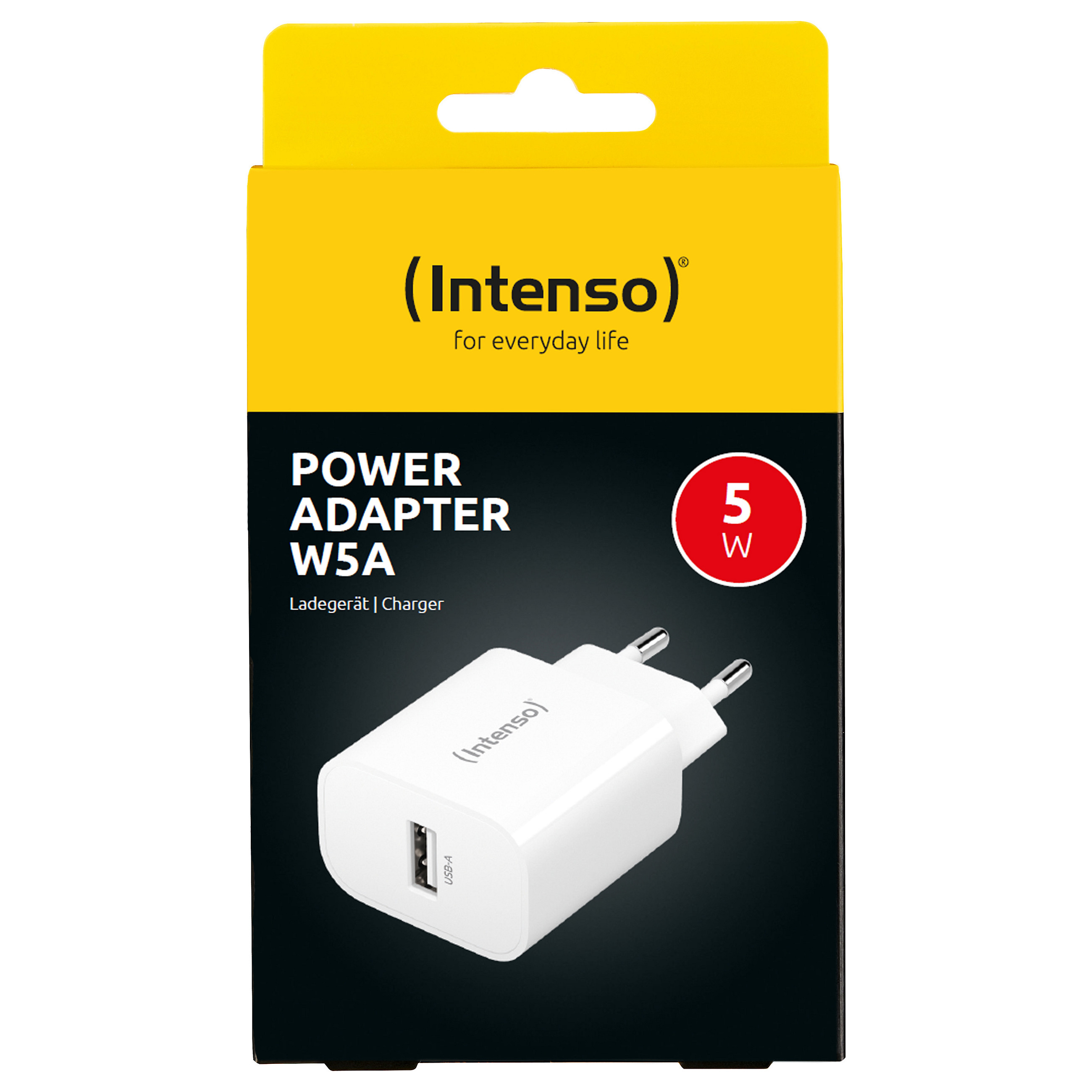 Punjač INTENSO Adap Intenso USB-A White (5 W, 1 A, Europlug)-2