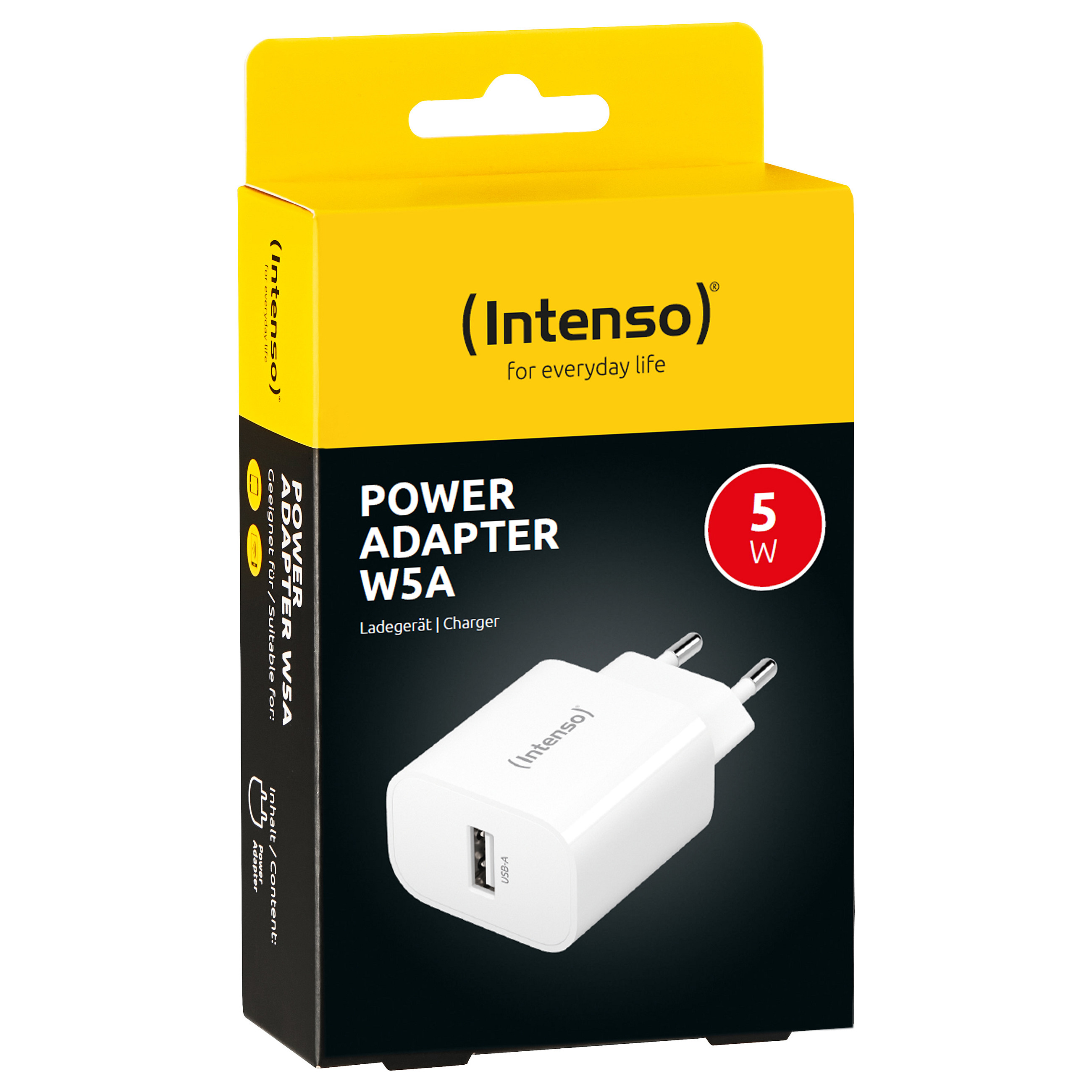 Punjač INTENSO Adap Intenso USB-A White (5 W, 1 A, Europlug)-3