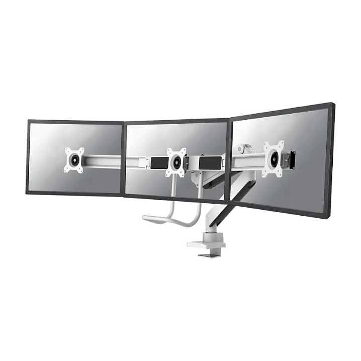 Stalak za monitor NEOMOUNTS NM-D775DX3 za 3 monitora 10"-27" s plinskom oprugom, bijeli-10