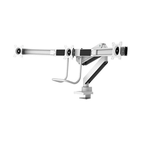 Stalak za monitor NEOMOUNTS NM-D775DX3 za 3 monitora 10"-27" s plinskom oprugom, bijeli-11