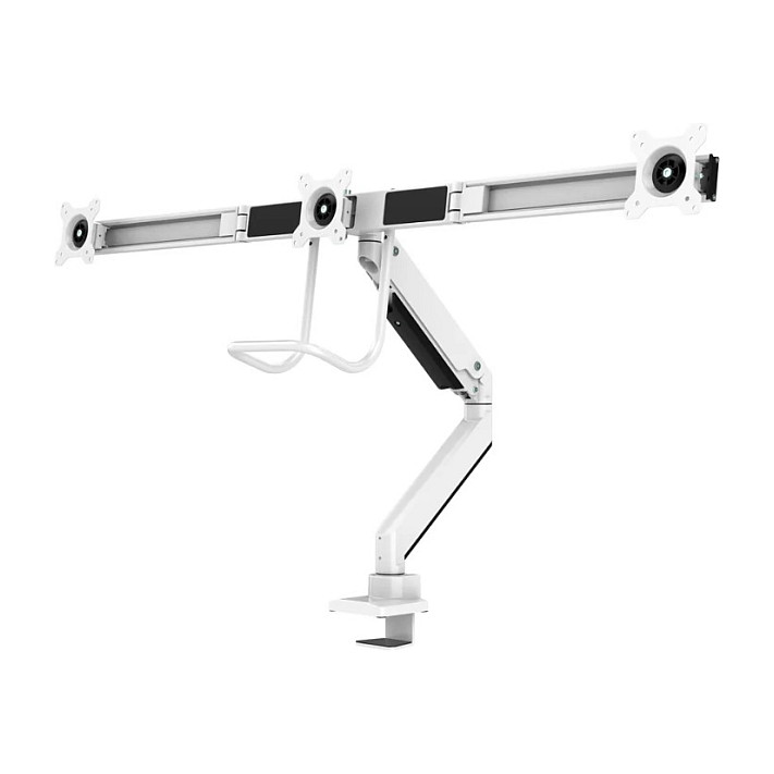 Stalak za monitor NEOMOUNTS NM-D775DX3 za 3 monitora 10"-27" s plinskom oprugom, bijeli-15