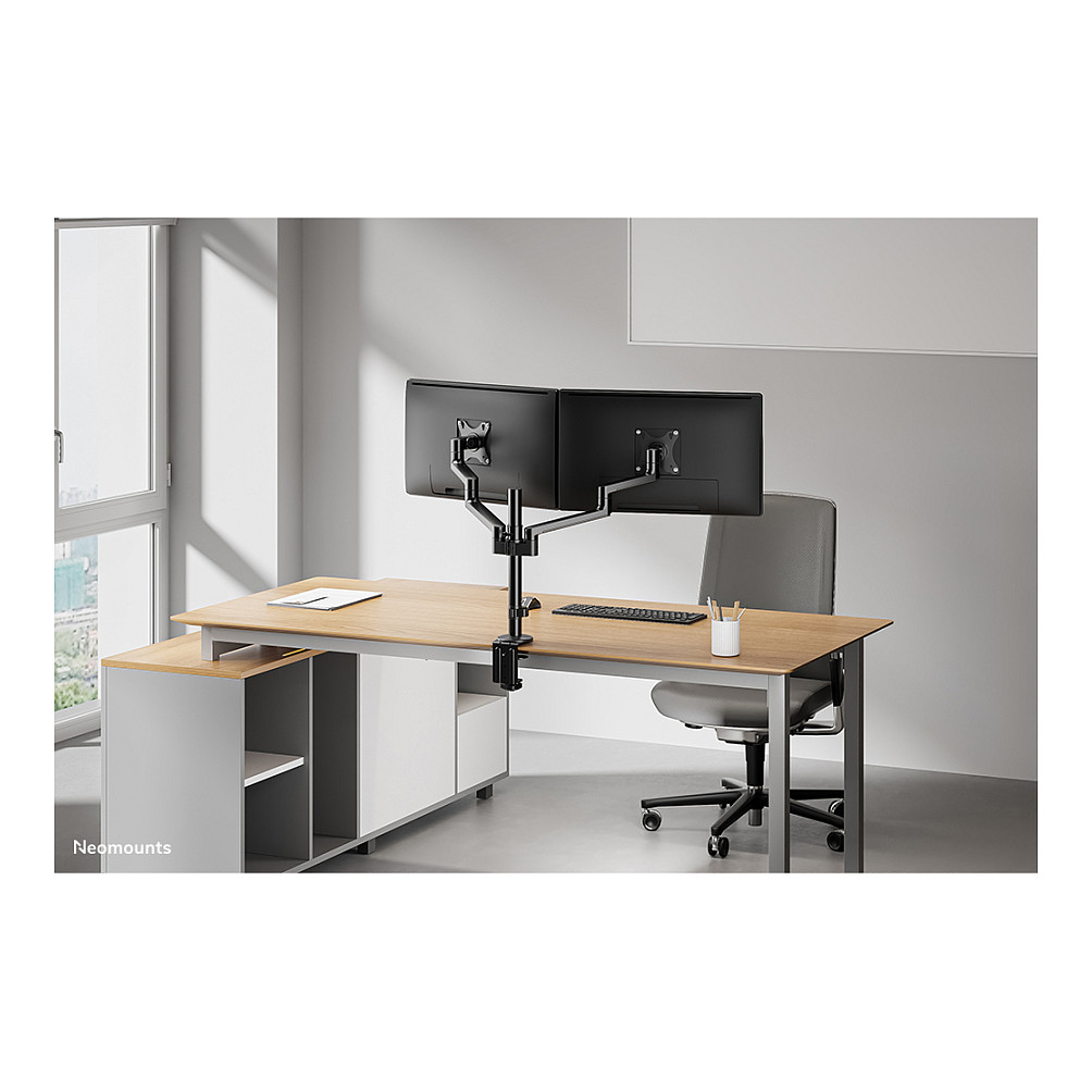 Montiranje kit Neomounts DS60-425BL2 - full-motion - za 2 monitora - crna-18