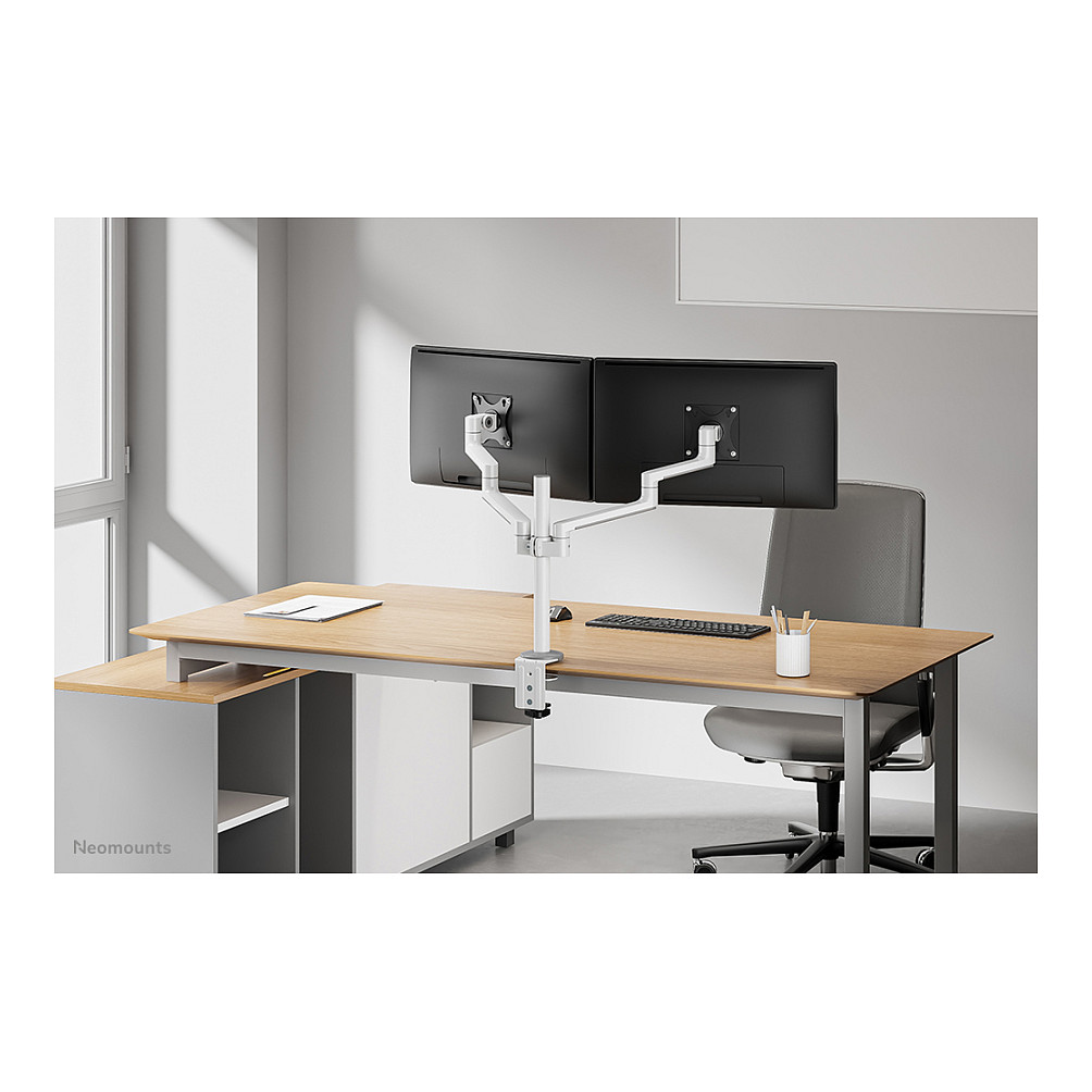 Montiranje kit Neomounts DS60-425WH2 za 2 monitora - bijeli-18