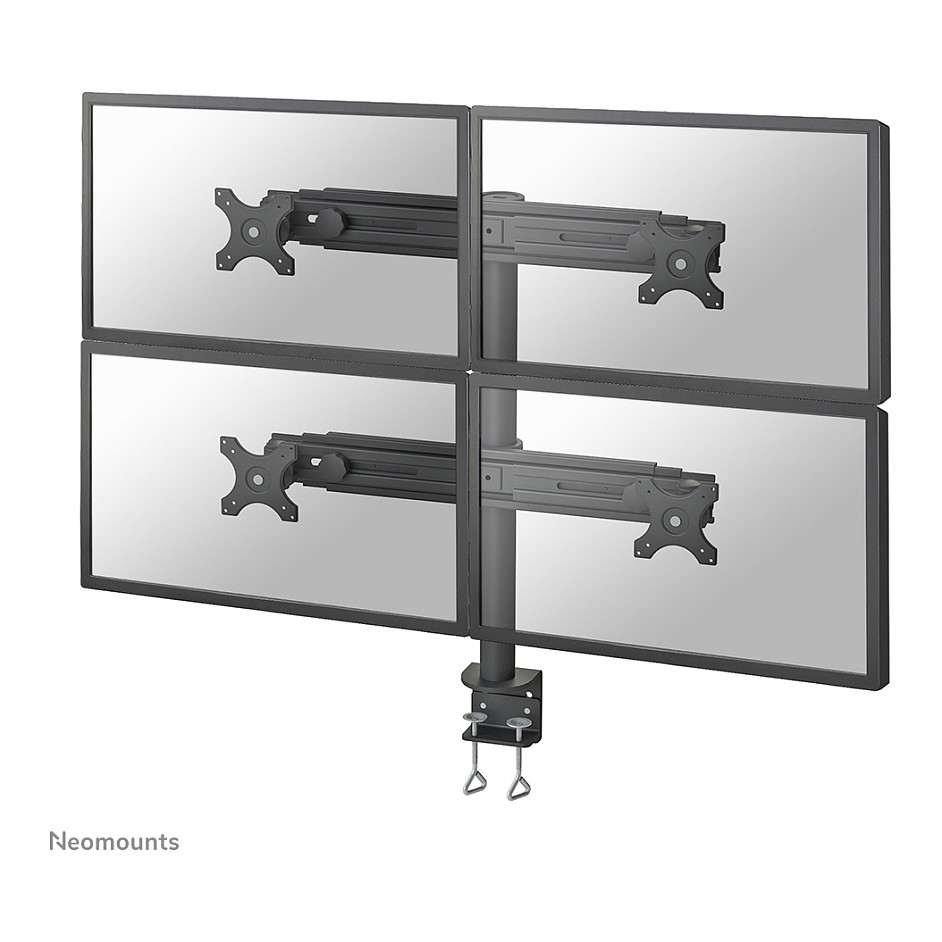 Stolni nosač za 4 monitora NEOMOUNTS FPMA-D700D4, do 30 inča, crna boja-7