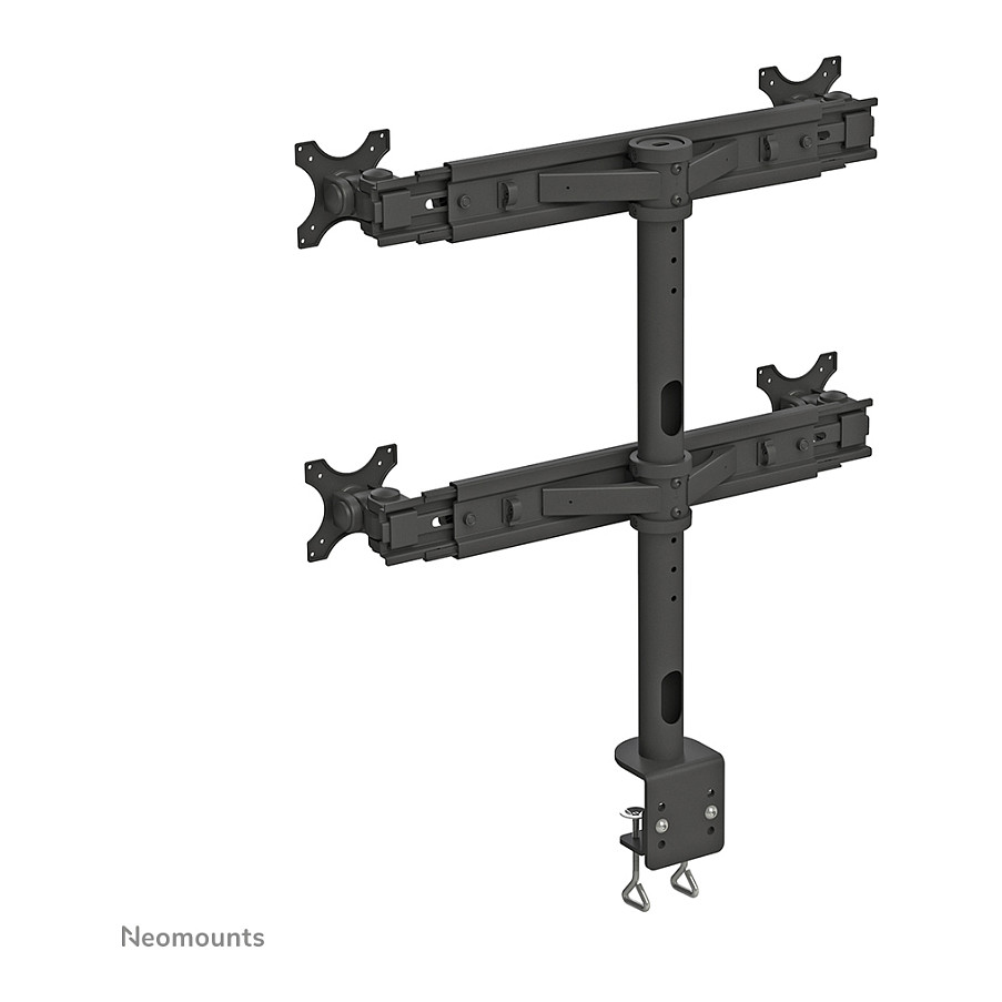 Stolni nosač za 4 monitora NEOMOUNTS FPMA-D700D4, do 30 inča, crna boja-10
