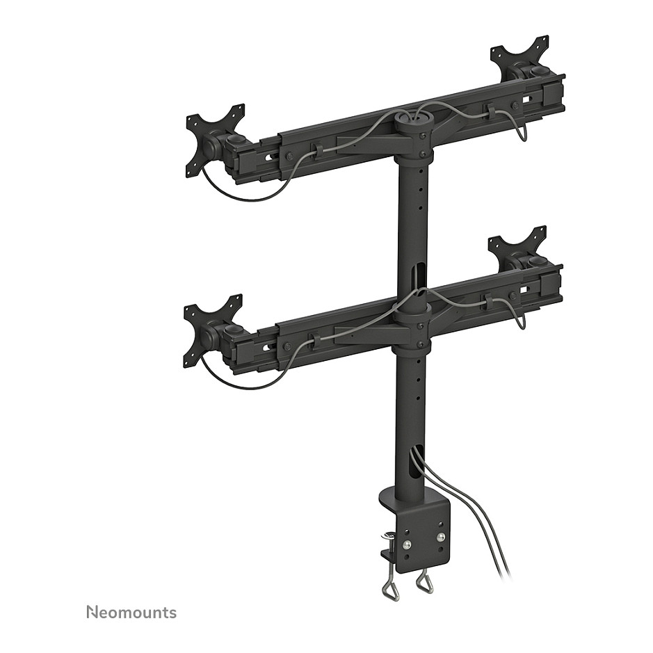 Stolni nosač za 4 monitora NEOMOUNTS FPMA-D700D4, do 30 inča, crna boja-14