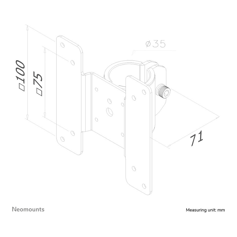 Nosač za tanko klijentsko računalo NEOMOUNTS THINCLIENT-05, crna boja-14