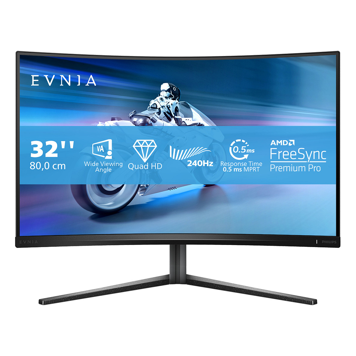 Monitor PHILIPS Evnia 5000 32M2C5500W 32" QHD curved HDR-20