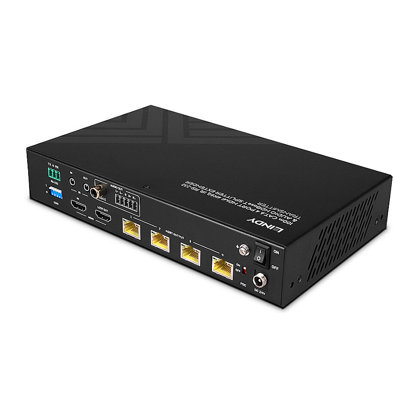 HDMI HDBaseT Splitter Extender LINDY 38355, 4-portni, 4K@60Hz, 100m-6