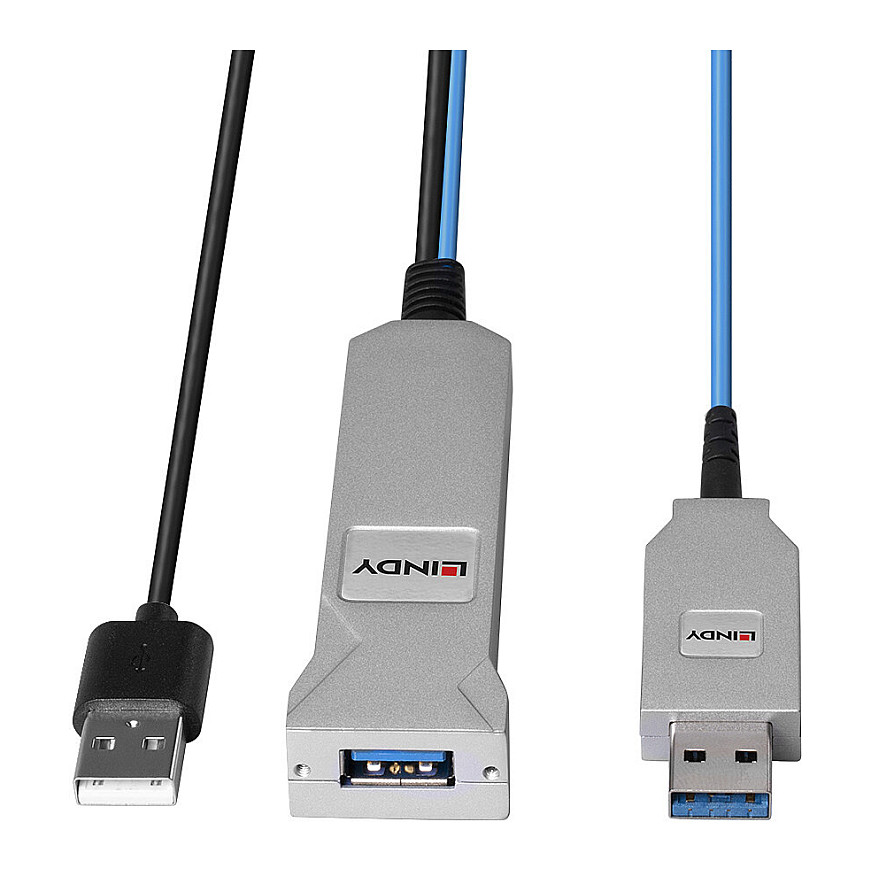 Optički USB 3.0 produžni kabel LINDY 43345 (30m, 5Gbps, A/A)-7
