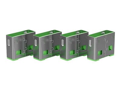 LINDY bloker za USB portove (4 komada, zeleni ključ)-2