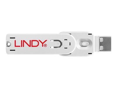 Blokator USB priključka LINDY (4 komada, narančasta boja)-1