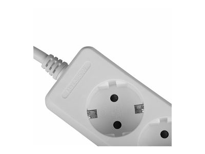 Produžni kabel LINDY 4-struki s prekidačem (1.5m), bijela boja-2