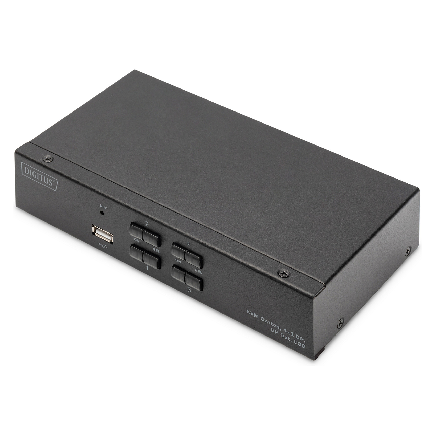 KVM Switch DIGITUS 4x1 (4x displayport, displayport izlaz, usb, audio)-2