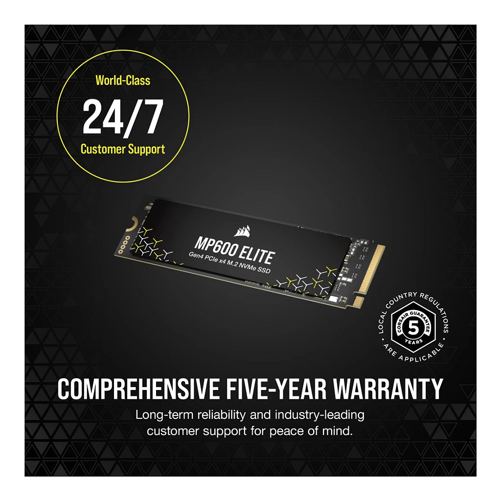SSD disk CORSAIR MP600 Elite (1tb, m.2, pcie gen4x4, 2280)-16