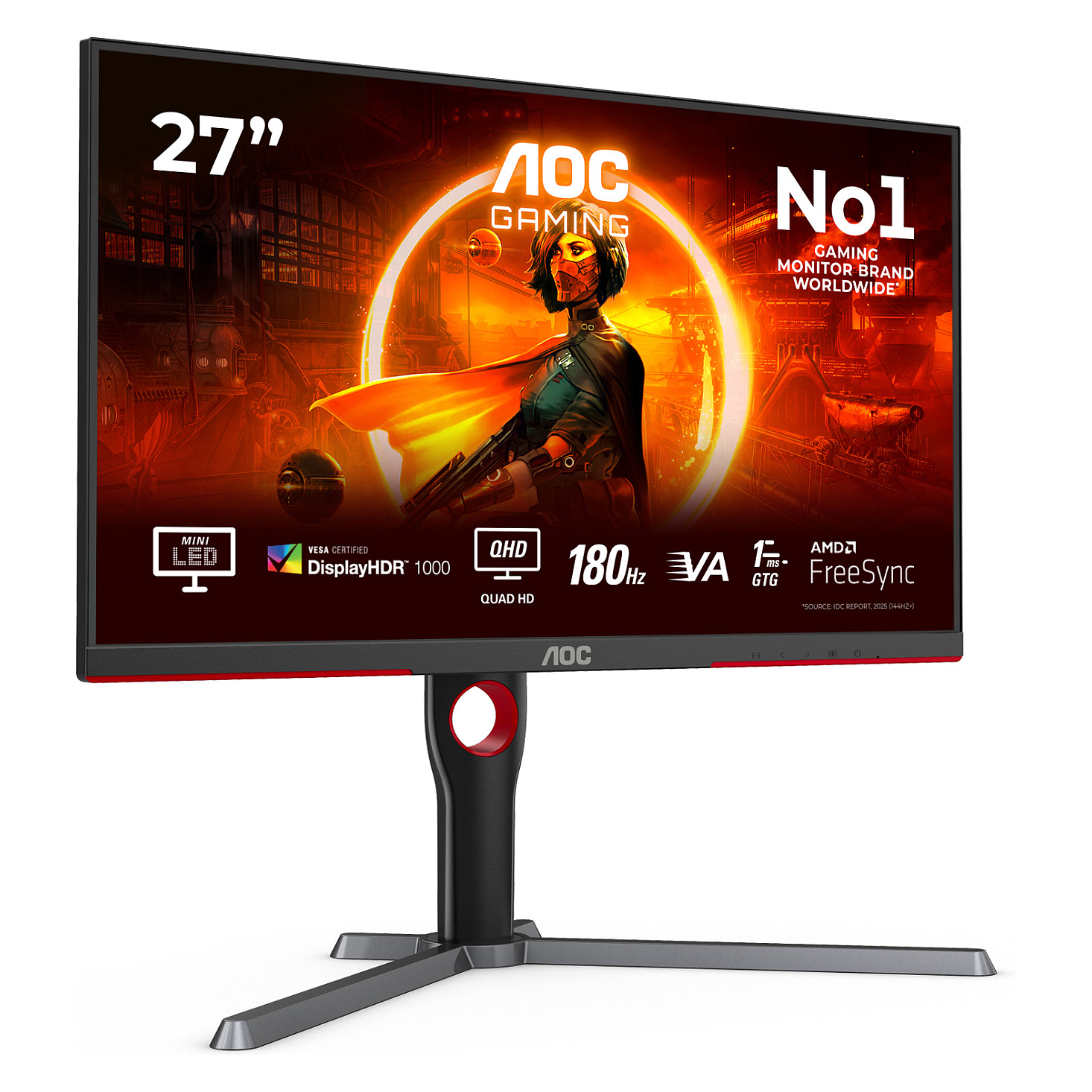 Led monitor AOC Gaming Q27G3XMN/BK  QHD  27" HDR-33