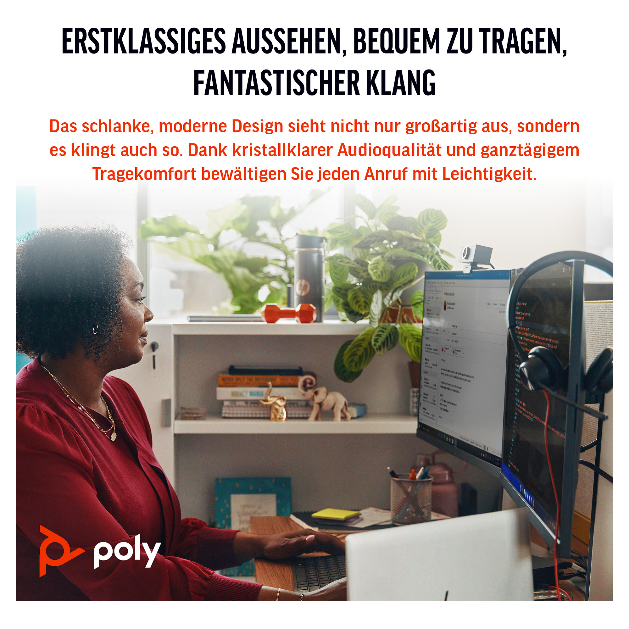 Slušalice POLY Over-Ear Headset Blackwire 3320-5