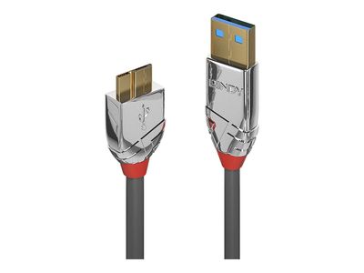 USB 3.0 kabel LINDY Cromo Line, USB-A na Micro-B, 50 cm-1