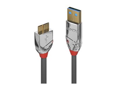 USB 3.0 kabel LINDY Cromo Line, USB-A na Micro-B, 50 cm-0