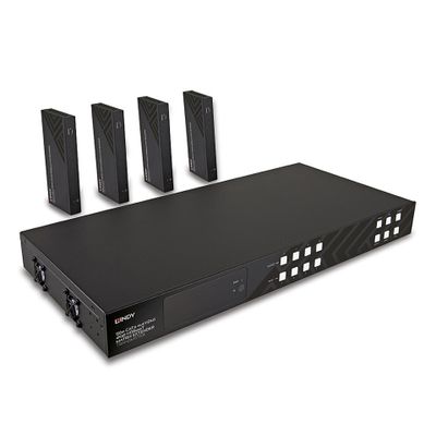 LINDY 4-portni HDBaseT Splitter Extender Kit (100m, 4K)-1