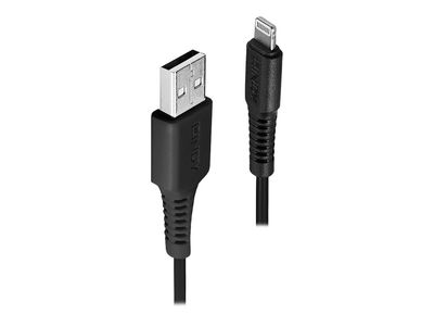 Kabel LINDY USB-A na Lightning 3m (MFi, crna boja)-3