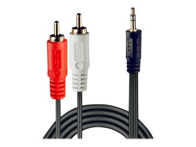 Audio kabel LINDY Premium 3.5mm na 2x RCA, 10m-0