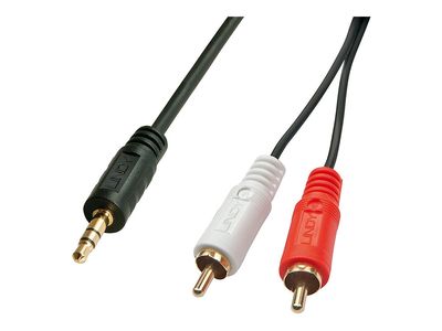 Audio kabel LINDY CROMO 3.5mm na 2x RCA (5m)-1