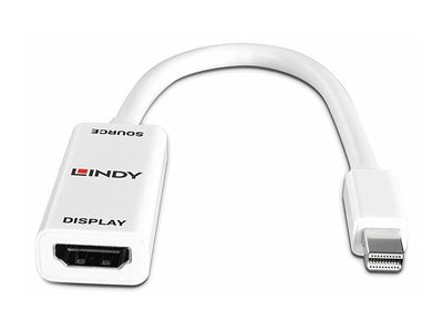 Adapter LINDY Mini DisplayPort na HDMI (4K@30Hz), bijela boja-2