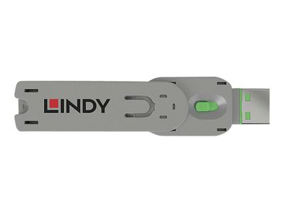 LINDY ključ za USB Type A blokator porta, zeleni-0
