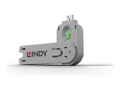 LINDY ključ za USB Type A blokator porta, zeleni-1