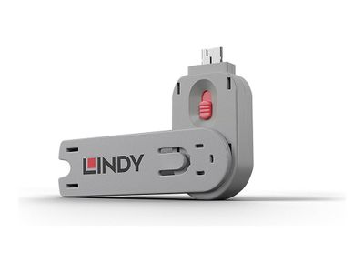 Ključ za blokator USB-A porta LINDY 40620, roza boja-1