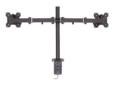 Nosač za 2 monitora LINDY s hvataljkom za stol (13"-27") crna boja-1