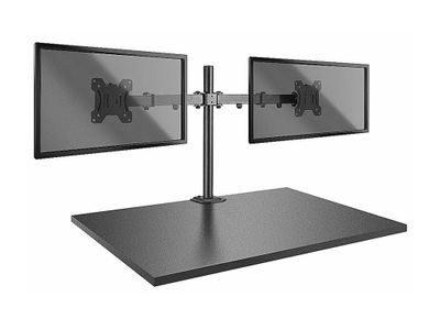 Nosač za 2 monitora LINDY s hvataljkom za stol (13"-27") crna boja-0