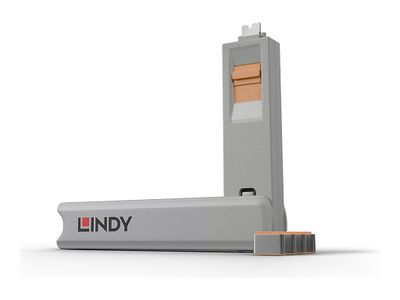 Bloker za USB-C portove LINDY (4 komada, zeleni ključ)-2