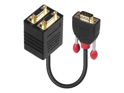 Kabel LINDY VGA razdjelnik 1x muški na 2x ženski, 18 cm-1