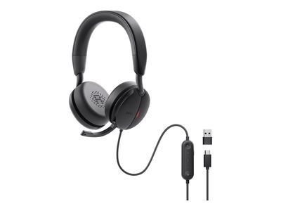 Slušalice DELL WL5024 - žičane i bežične, USB Type-C, Bluetooth, crne-1