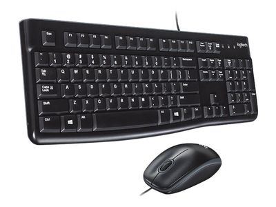 Logitech keyboard mouse-set MK120 - AZERTY - black-3