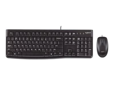 Logitech keyboard mouse-set MK120 - AZERTY - black-1