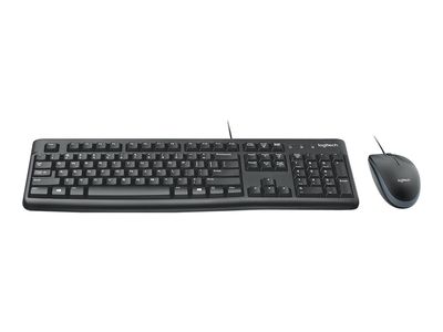 Logitech keyboard mouse-set MK120 - AZERTY - black-0