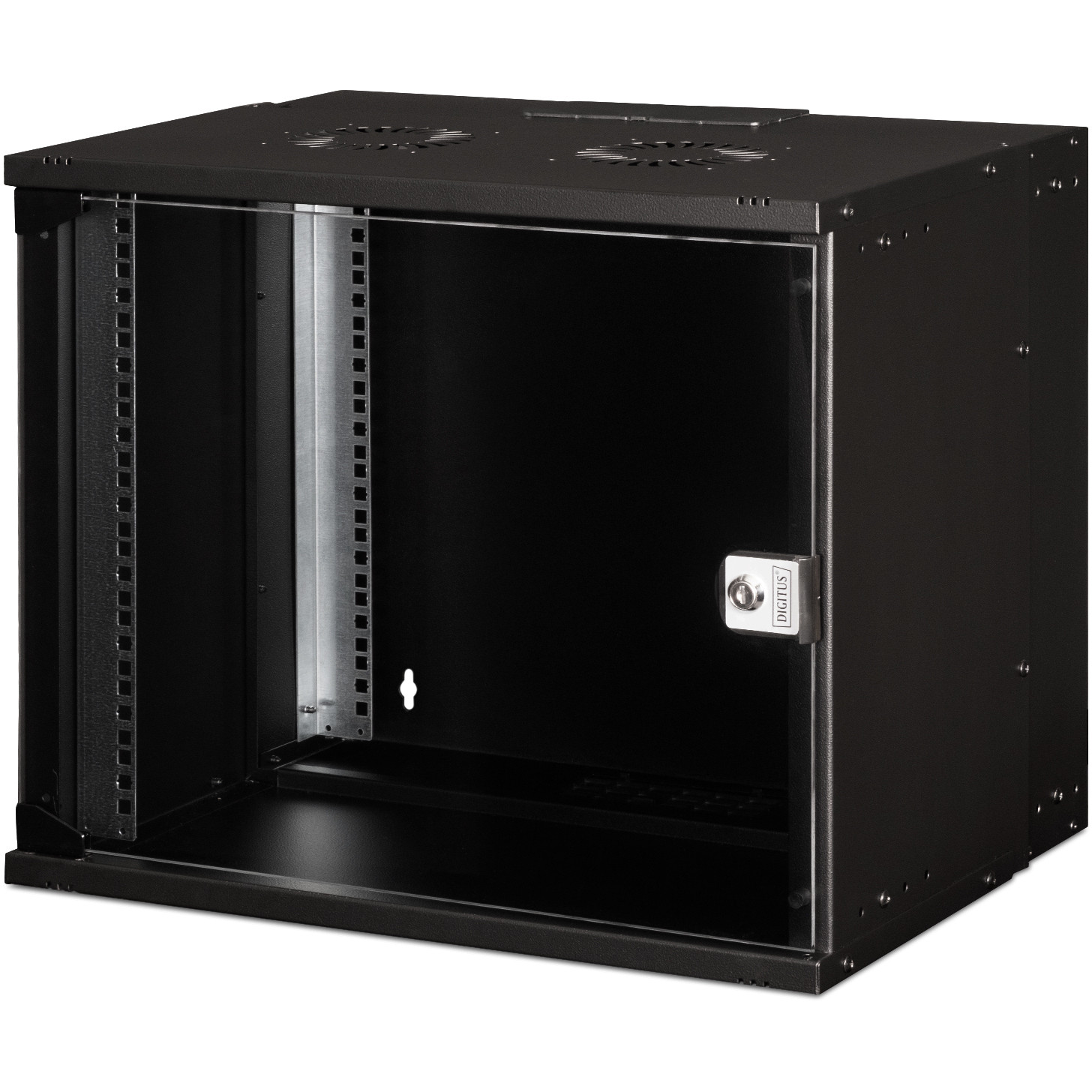 Rack DIGITUS SOHO PRO Series (9U, čelik, nosivost 60 kg, zidna montaža, zaključavanje)-3