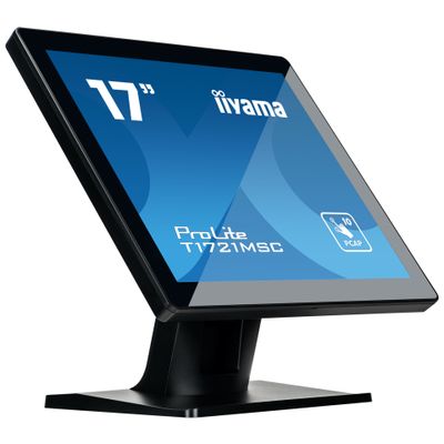 iiyama ProLite T1721MSC-B2 computer monitor 43.2 cm (17") 1280 x 1024 pixels SXGA LED Touchscreen Tabletop Black