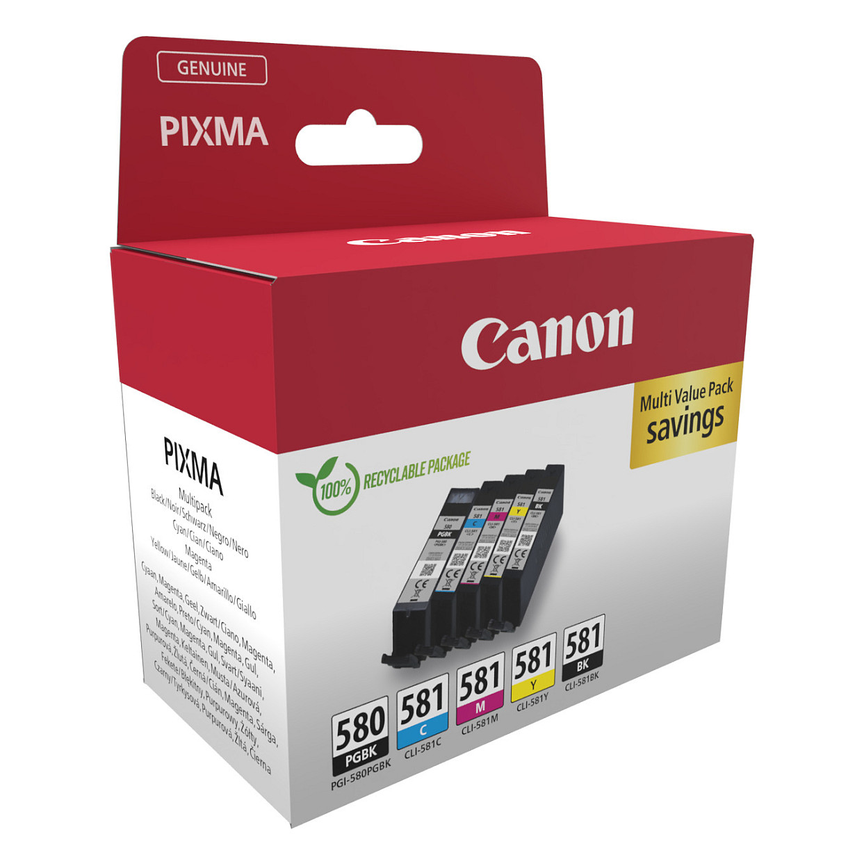 Toner CANON 238583 product (crna boja, plava boja, magenta boja, žuta boja, pigment crna boja)-2